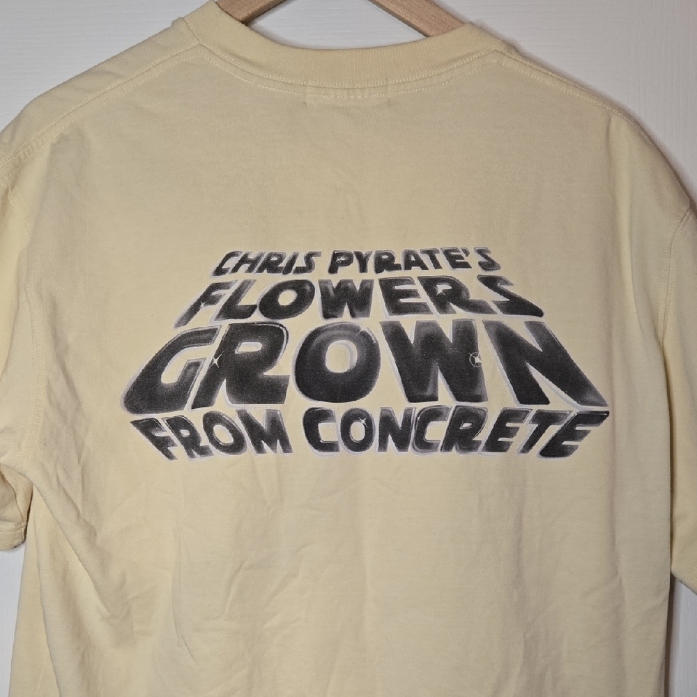 Chris Pyrate Cream T-Shirt with Pink Floral Design - Picture 3 of 10